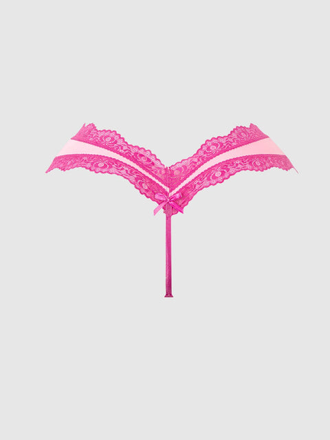 VERA MICRO & LACE TRIM G-STRING Panties