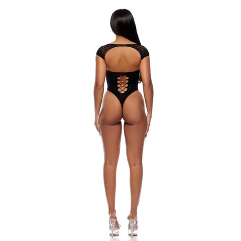 Cross Your Mind Seamless Teddy w/Rhinestone Accents Lingerie