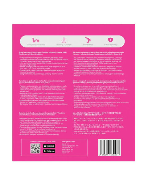 Lovense Spinel Massage Gun - Multi-Color Vibrators