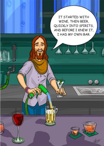 Water to Whiskey Birthday Card Novelty Items