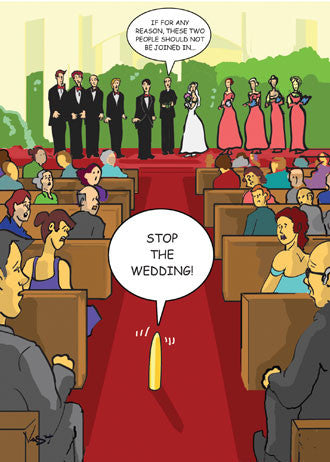 Stop the Wedding! Funny Bachelorette Card