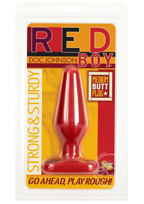 Red Boy - Medium Butt Plug - Red