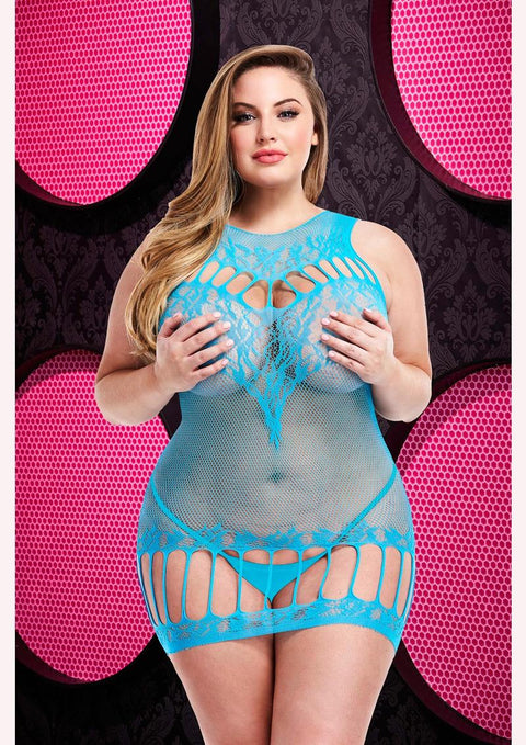 RACERBACK MINI DRESS-BLUE QUEEN Lingerie