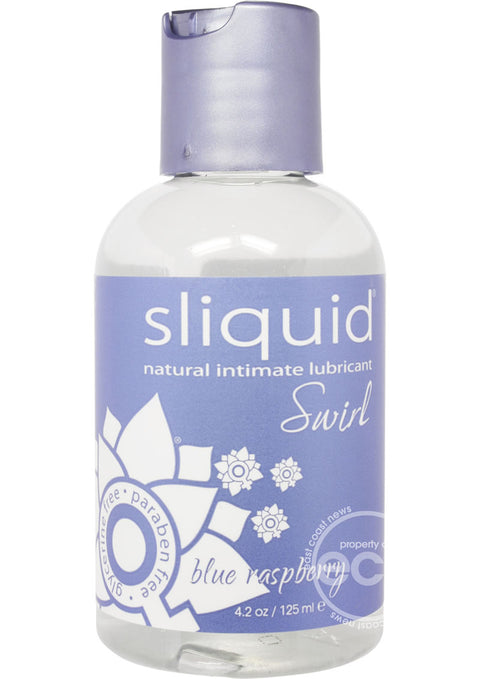 Sliquid Naturals Swirl Water Based Lubricant Blue Raspberry 4.2oz