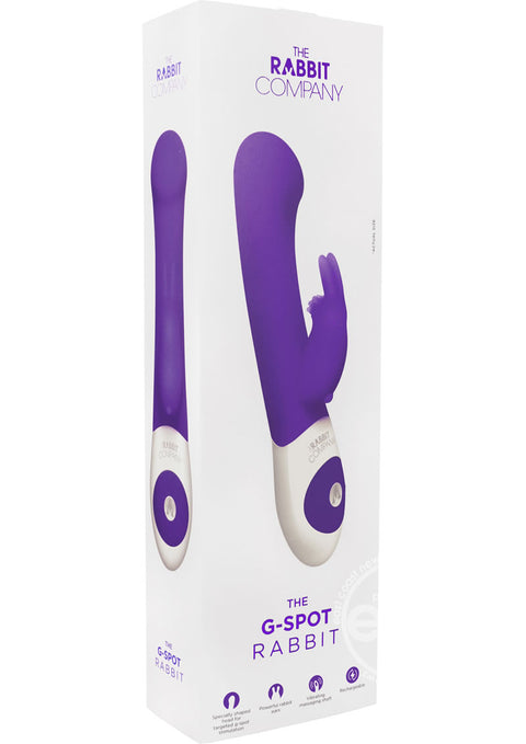 The G Spot Rabbit Silicone Rechargeable Dual Vibe Waterproof Purple