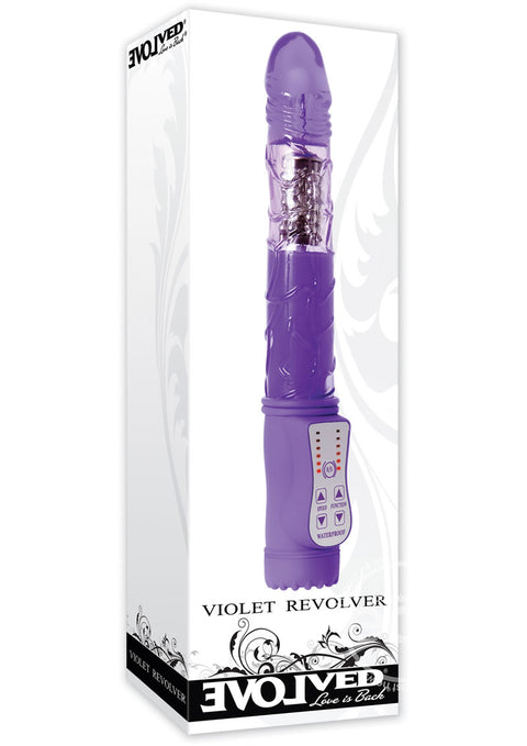 Violet Revolver Vibe Waterproof Purple 9 Inch