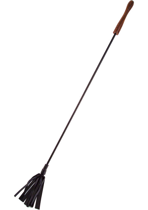 Rouge Wooden Handle Leather Riding Crop