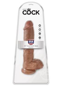 King Cock Dildo with Balls 10in
