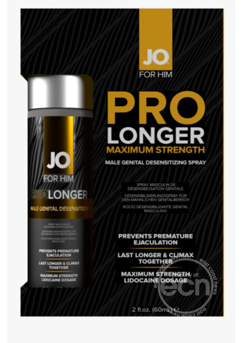 Jo For Him Pro Longer Maximum Strength Desensitizing Spray 2 Ounce