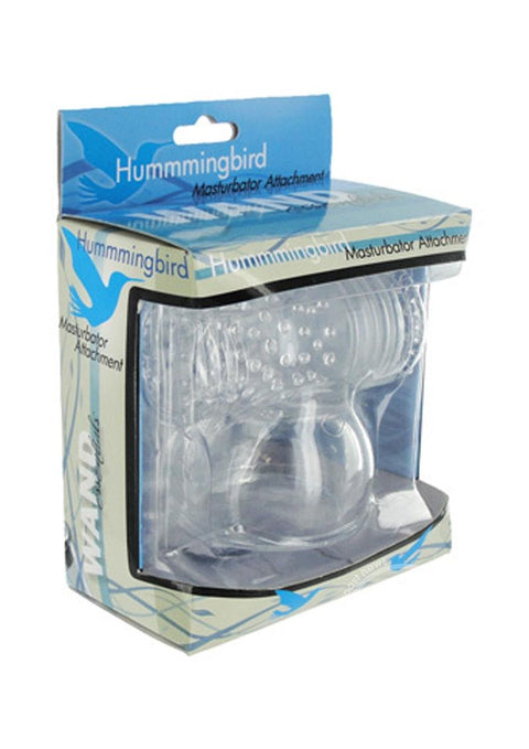 Wand Essentials Hummmingbird Masturbator Attachment Clear 3.25 Inch