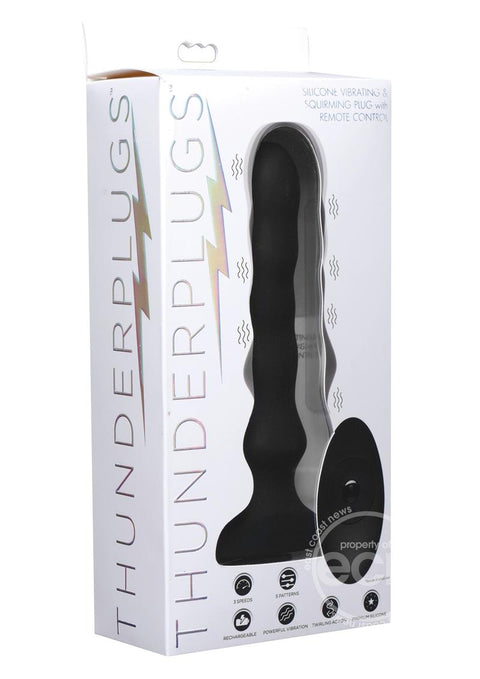 Thunder P Vibe & Squirm Plug Anal Plug Multi Function Silicone Waterproof