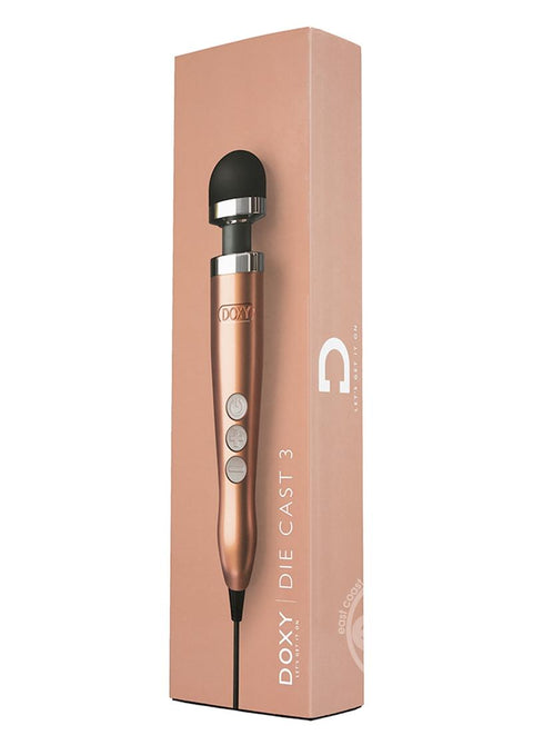 Doxy Die Cast 3 Massager Multi Speed Silicone Rose Gold/Black