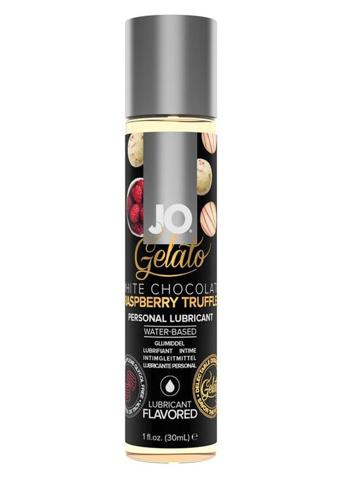 Jo Gelato Water Based Lube White Chocolate Raspberry Truffle 1oz. Bottle