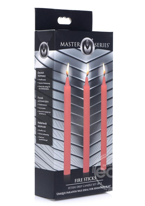 Master Series Fire Sticks Fetish Drip Candles (set of 3)