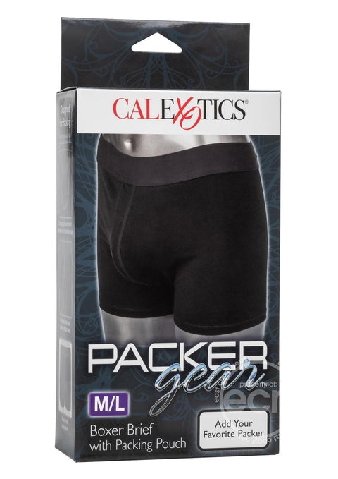 Packer Gear Boxer Brief With Pouch Black