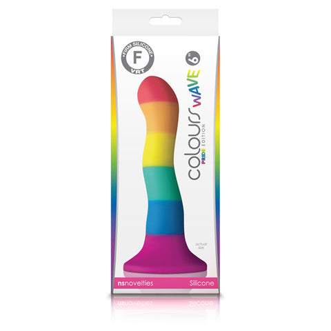 Colours Pride Edition 6" Wave Dildo Rainbow