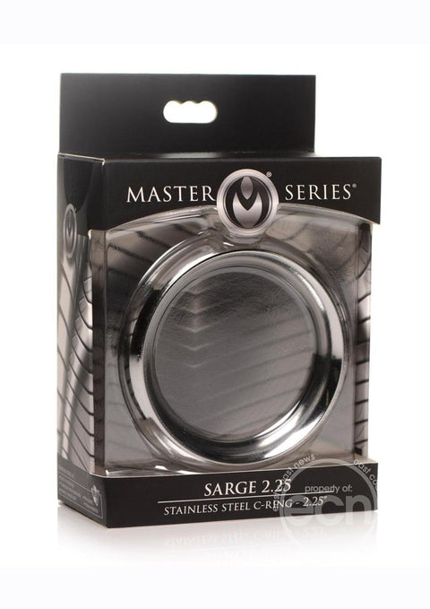 Master Series Sarge Stainless Steel Erection Enhancer Cock Ring - Silver