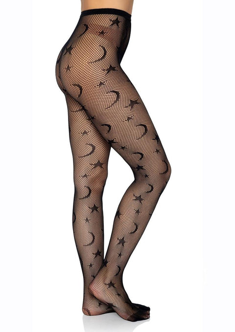 Celestial Net Tights - O/S - Black