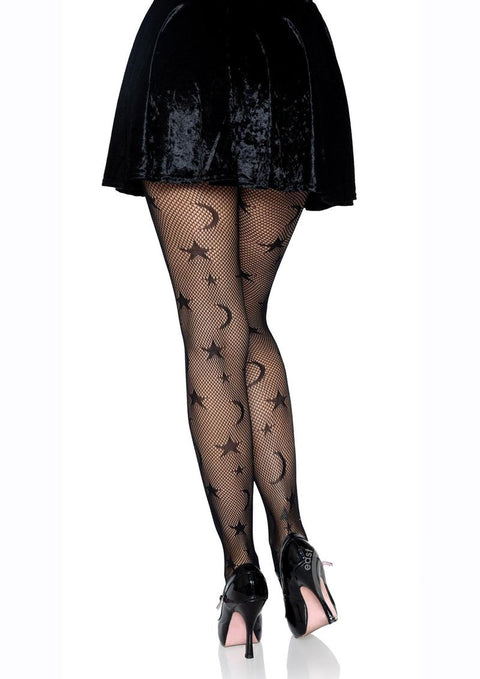 Celestial Net Tights - O/S - Black