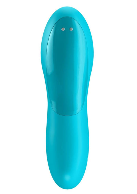 Satisfyer Teaser Rechargeable Silicone Finger Vibrator - Blue Vibrators