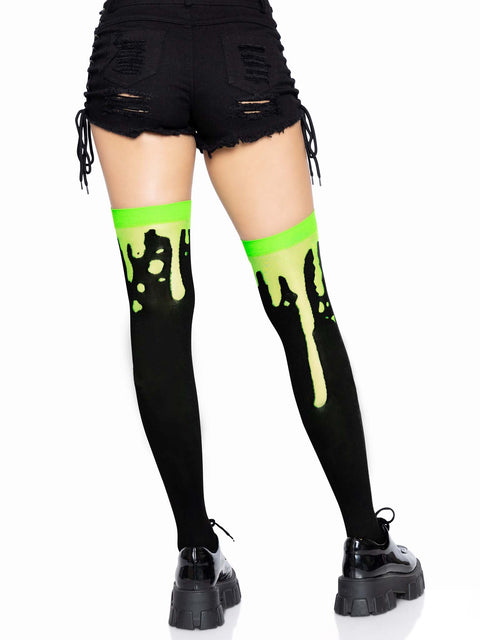 Splatter thigh highs