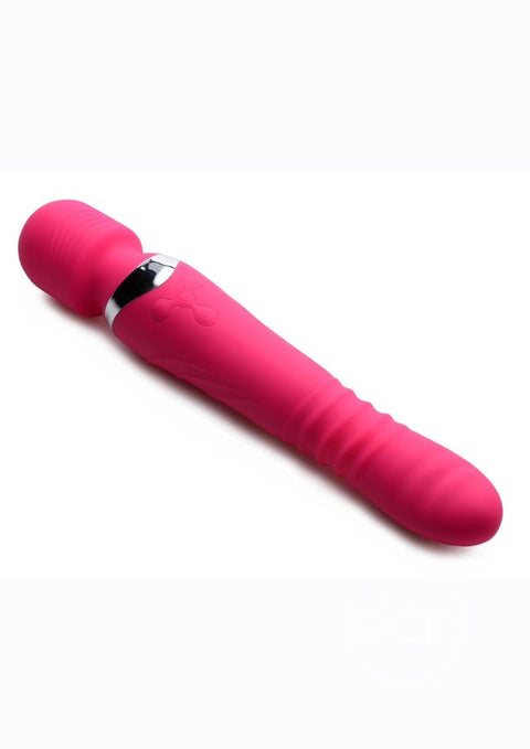 Inmi Ultra Thrust-Her Thrusting and Vibrating Silicone Wand Massager - Pink Vibrators