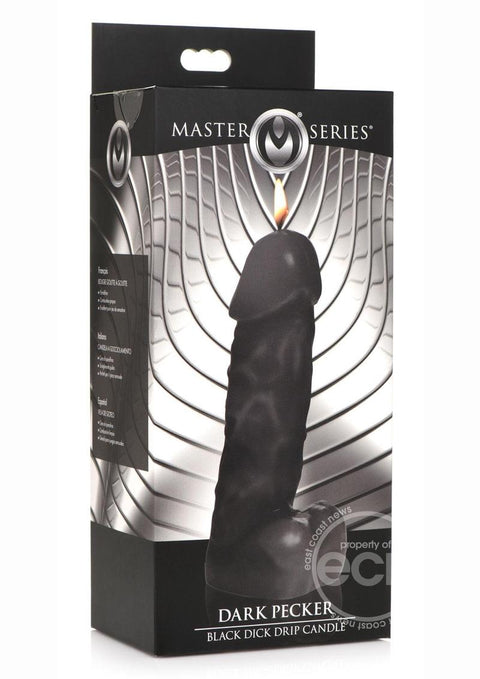 Master Series Dark Pecker Black Dick Drip Candle