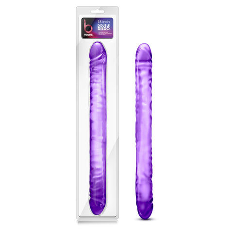 B Yours 18" Double Dildo Purple