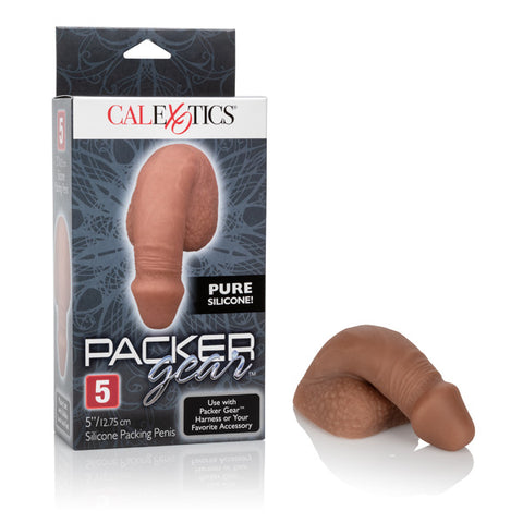 Packer Gear 5" Silicone Packing Penis Brown