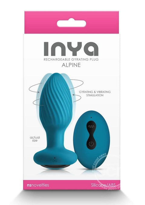 Inya Alpine Rechargeable Silicone Anal Plug with Remote Control