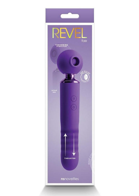 Revel Fae Rechargeable Silicone Vibrator with Clitoral Stimulator