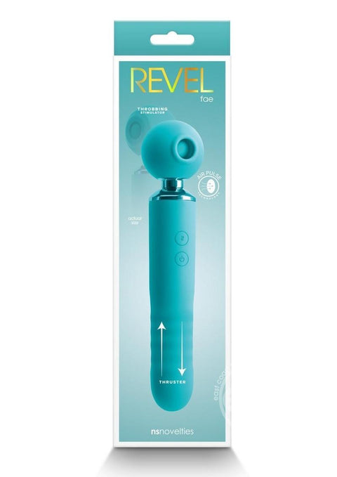 Revel Fae Rechargeable Silicone Vibrator with Clitoral Stimulator