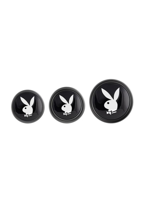 Playboy Pleasure 3 Ways Metal Anal Training Kit (3 Piece) - Black