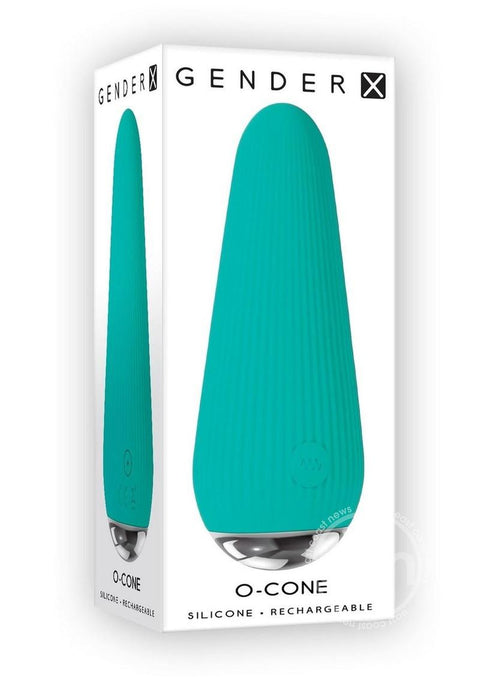 O Cone Rechargeable Silicone Bullet - Teal