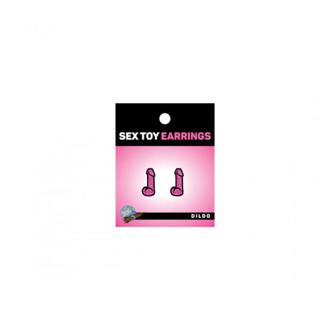 WoodRocket Dildo Pink Earrings