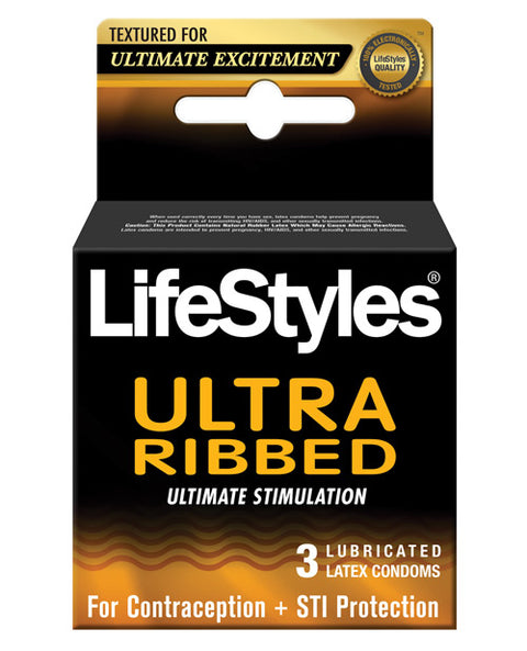 Lifestyles Ultra Ribbed - Box of 3