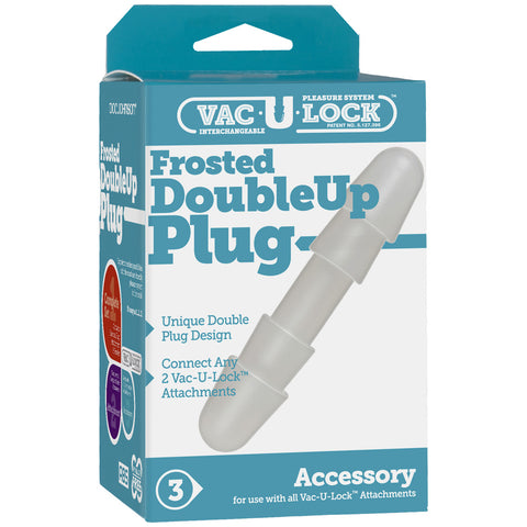 Vac-U-Lock Frosted Double Up Plug Frost