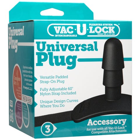 Vac-U-Lock Black Universal Plug Black