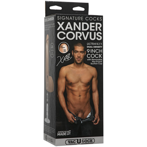 Signature Cocks Xander Corvus 9" Ultraskyn Cock Vanilla