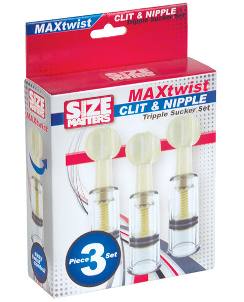 Size Matters Max Twist Triplets Nipple and Clit Suckers
