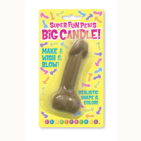 Super Fun Big Penis Candle Brown
