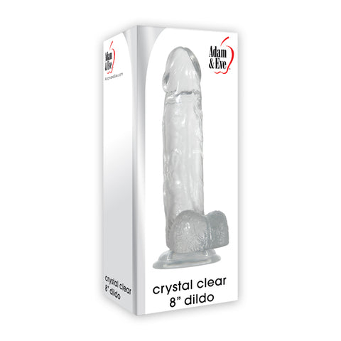 A&E Crystal Clear 8" Dildo
