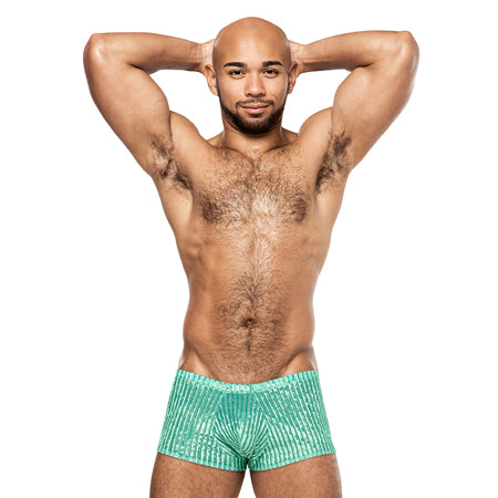 Male Power Caribbean Crush Mini Short Mint