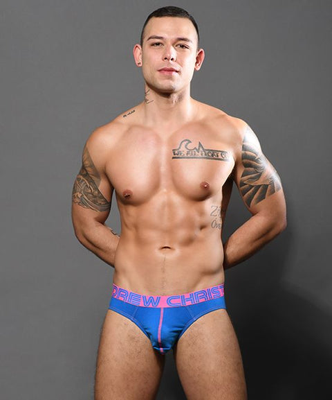 Happy Brief w/ Almost Naked Electric Blue Menswear