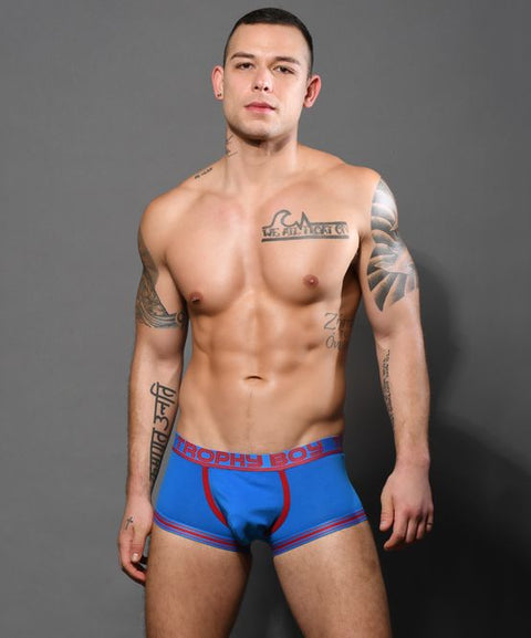 Trophy Boy Boxer Small Electric Blue Menswear
