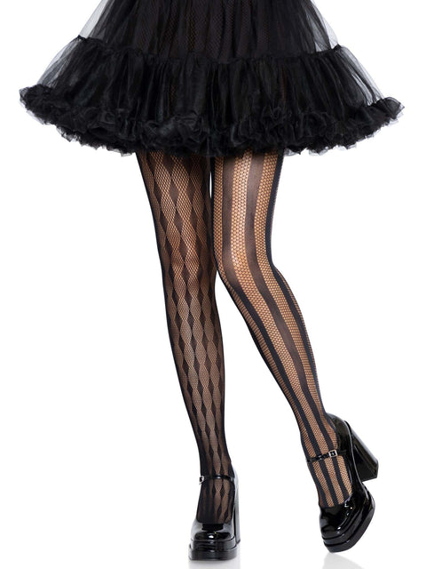 Harlequin net tights