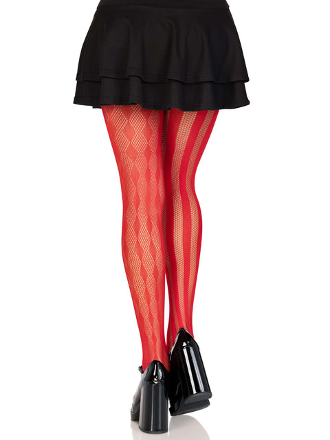 Harlequin net tights