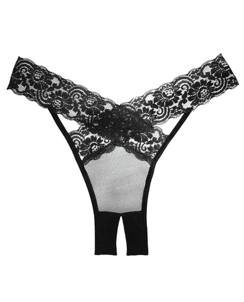 Adore Sheer & Lace Desire Panty Black O/S