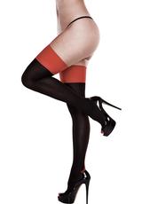 OPAQUE CUBAN HEEL THIGH HIGHS