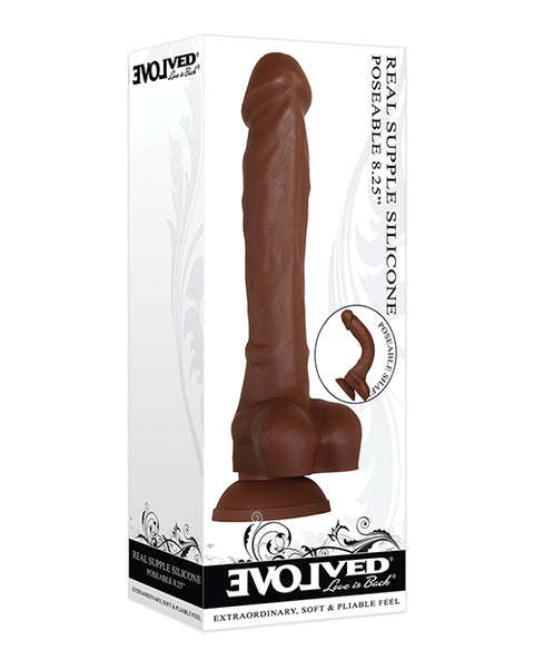 Real Supple Silicone Poseable Dark 8.25”